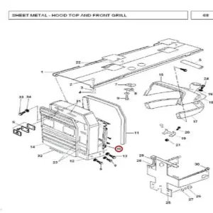 Millat Massey Ferguson Tractor Spare Part PLATE LH 2105211672717 - Massey Ferguson tractor spare part