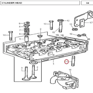 Millat Massey Ferguson Tractor Spare Part STUD 18574118574 - Massey Ferguson tractor spare part